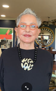 French Art Deco resin necklace by Marion Godart