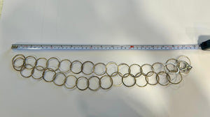 Vintage sterling siver circle necklace from Paris