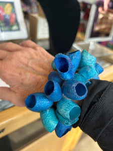 Hand dyed cocoon bracelet